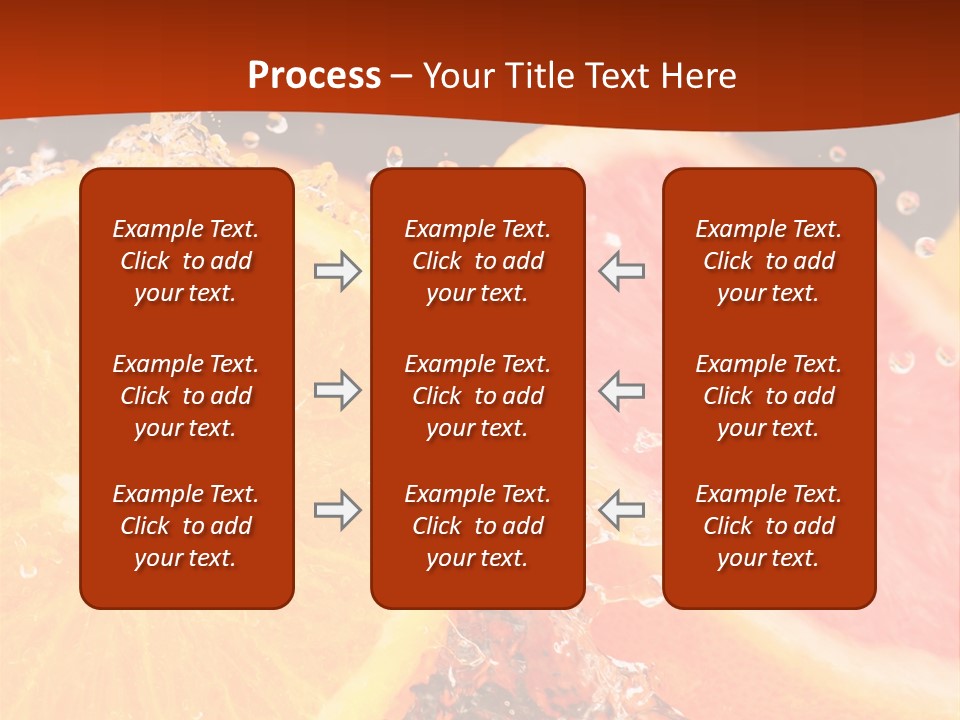 Fruit With Water PowerPoint Template