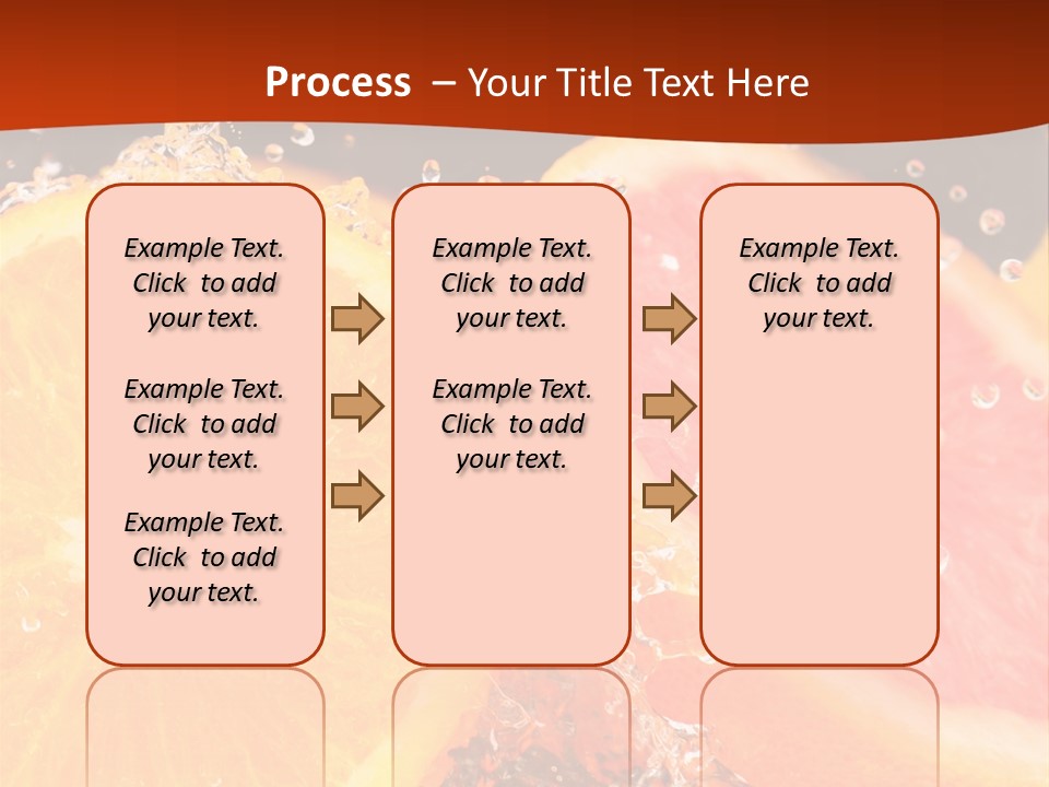 Fruit With Water PowerPoint Template