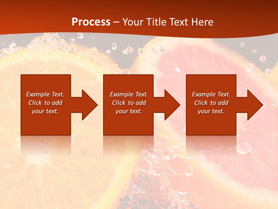 Fruit With Water PowerPoint Template
