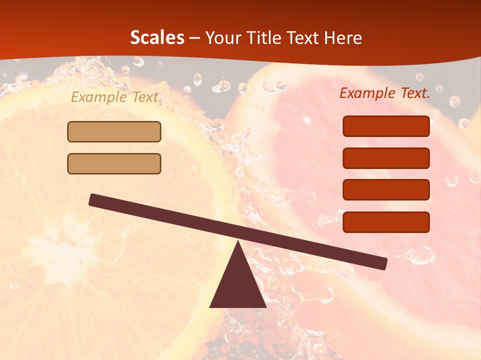 Fruit With Water PowerPoint Template