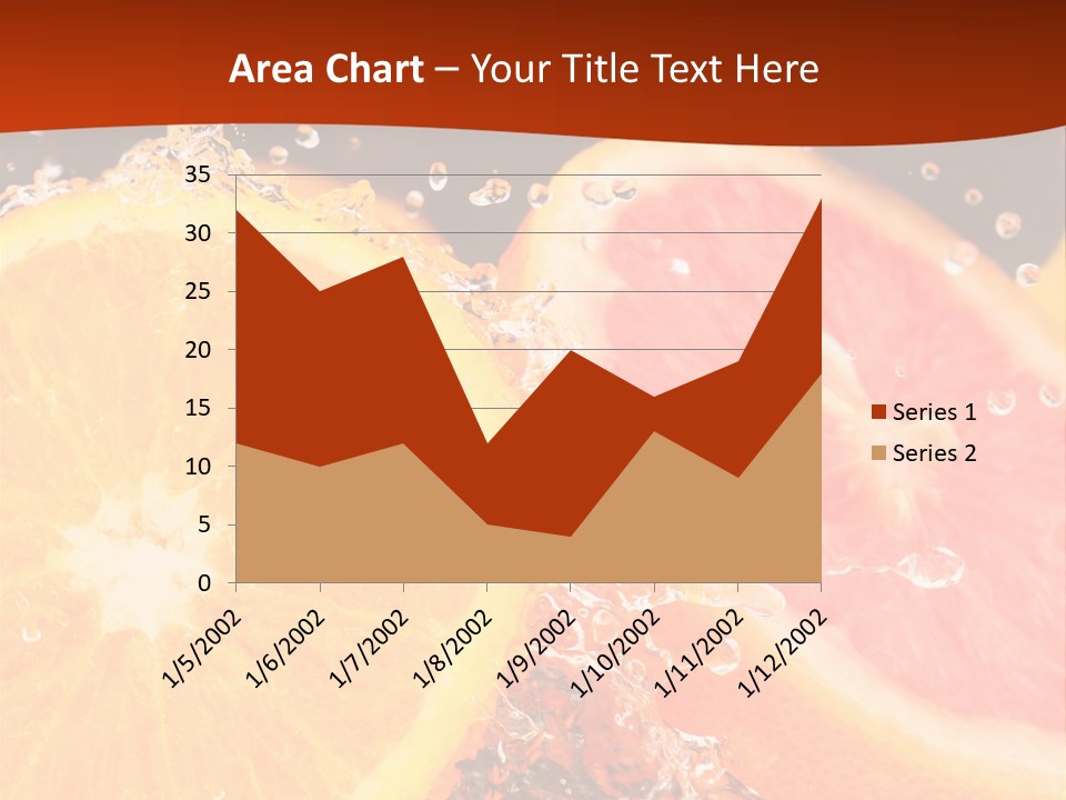 Fruit With Water PowerPoint Template