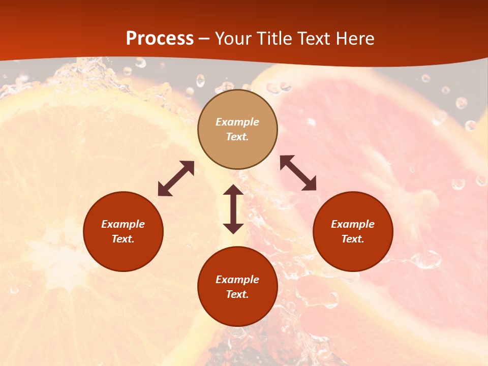 Fruit With Water PowerPoint Template