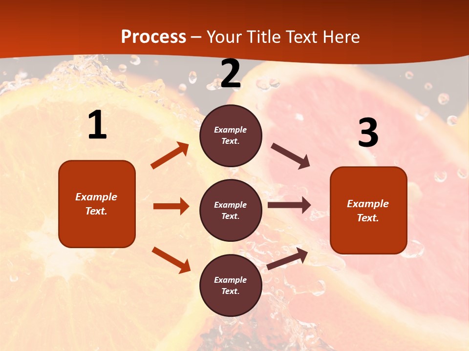 Fruit With Water PowerPoint Template