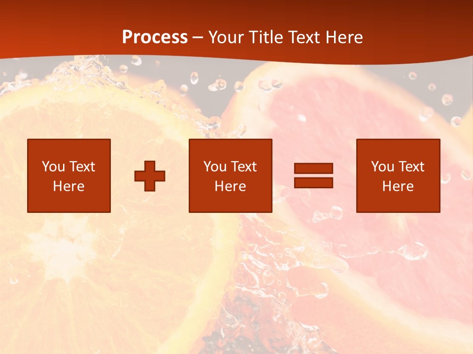Fruit With Water PowerPoint Template