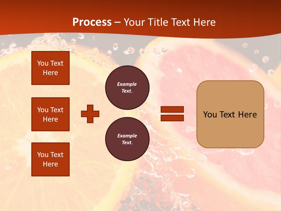 Fruit With Water PowerPoint Template