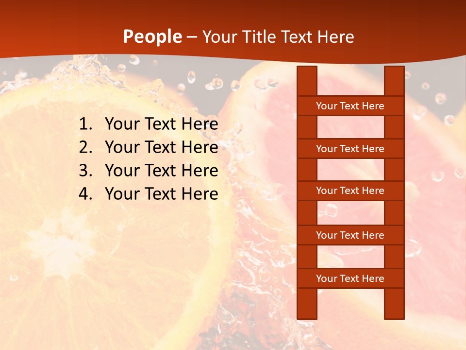 Fruit With Water PowerPoint Template