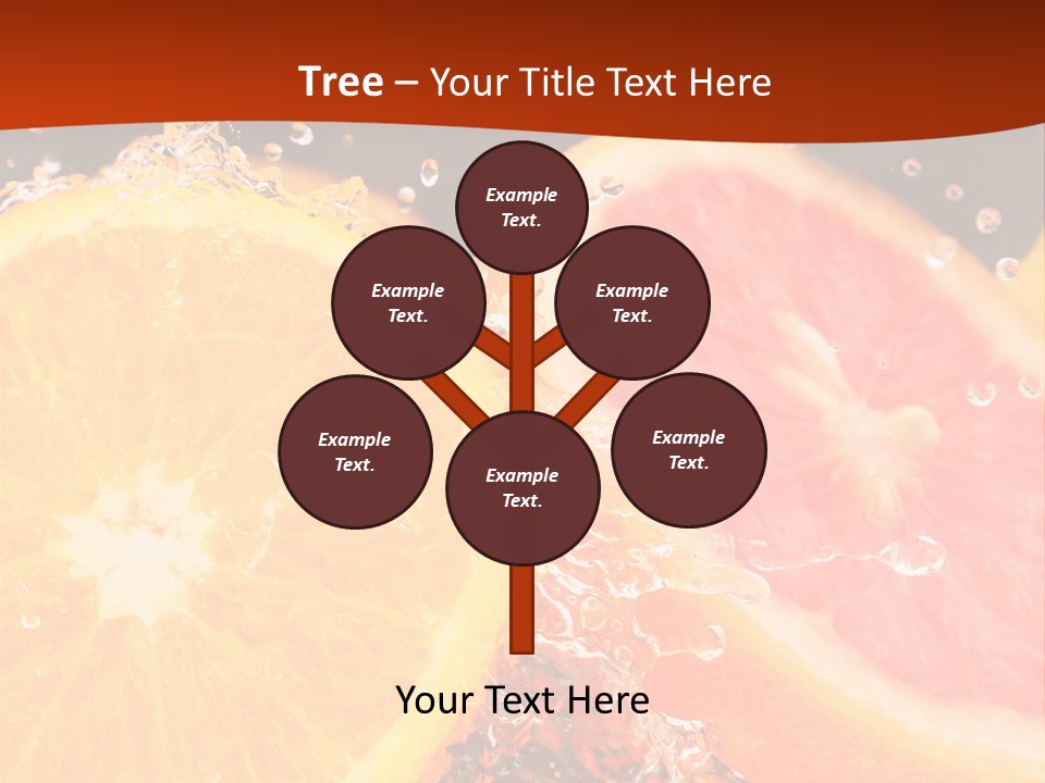 Fruit With Water PowerPoint Template