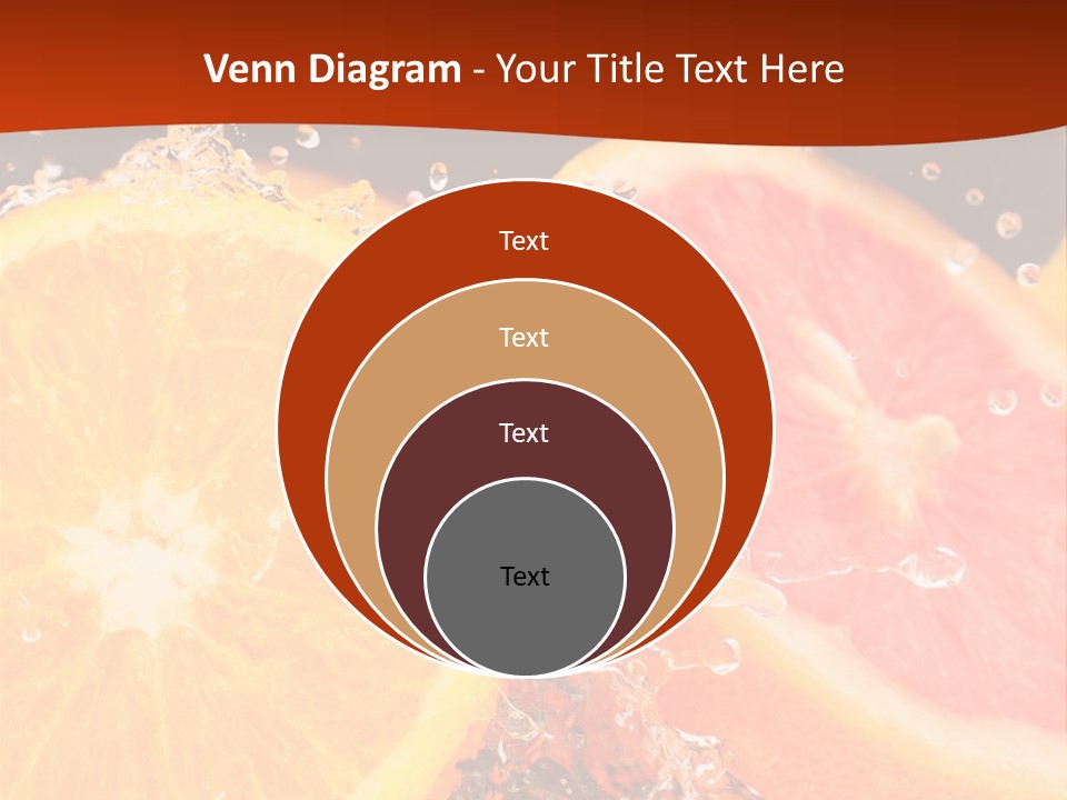 Fruit With Water PowerPoint Template