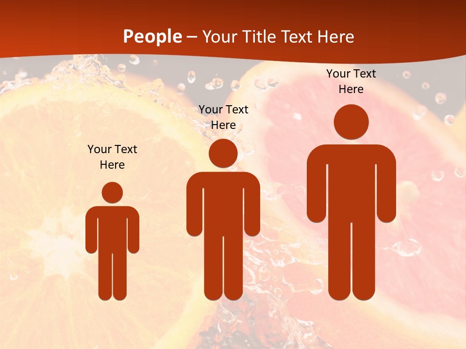 Fruit With Water PowerPoint Template