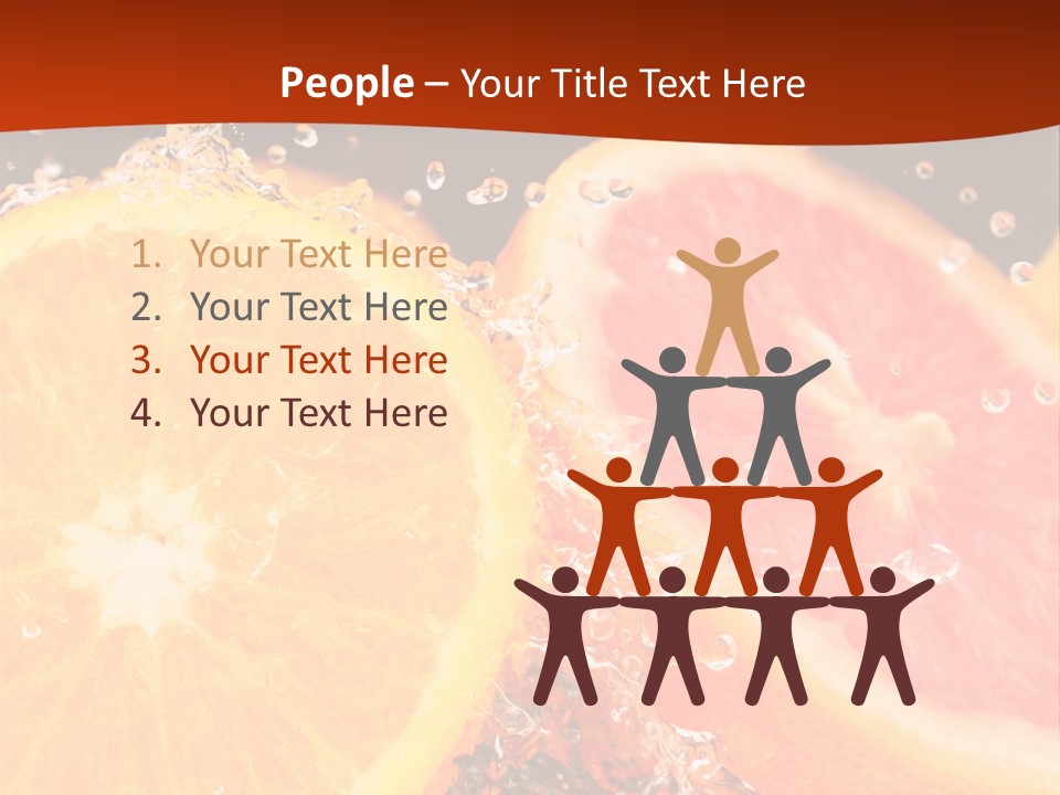 Fruit With Water PowerPoint Template