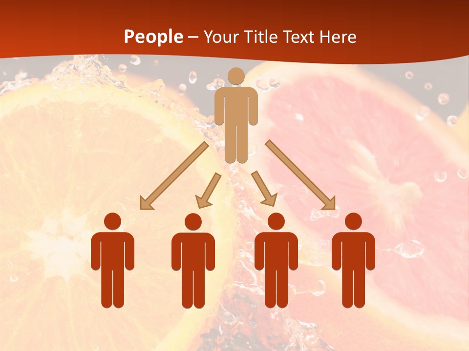 Fruit With Water PowerPoint Template