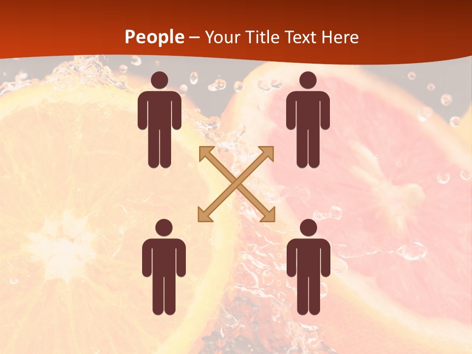 Fruit With Water PowerPoint Template