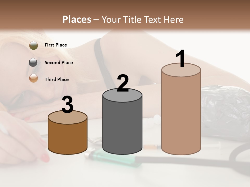 Drug Addict Woman PowerPoint Template