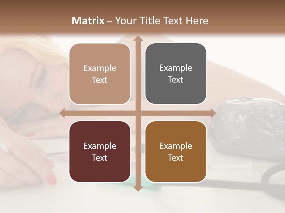 Drug Addict Woman PowerPoint Template
