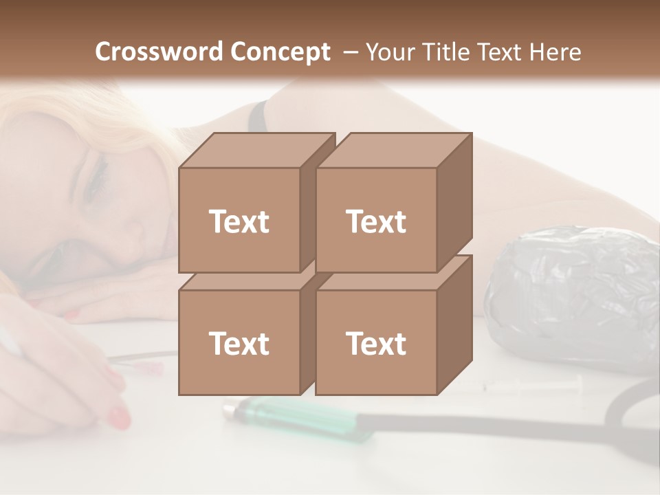 Drug Addict Woman PowerPoint Template