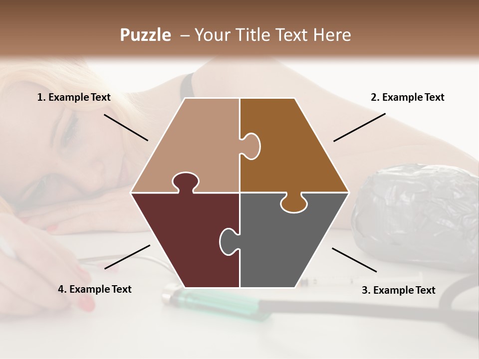 Drug Addict Woman PowerPoint Template