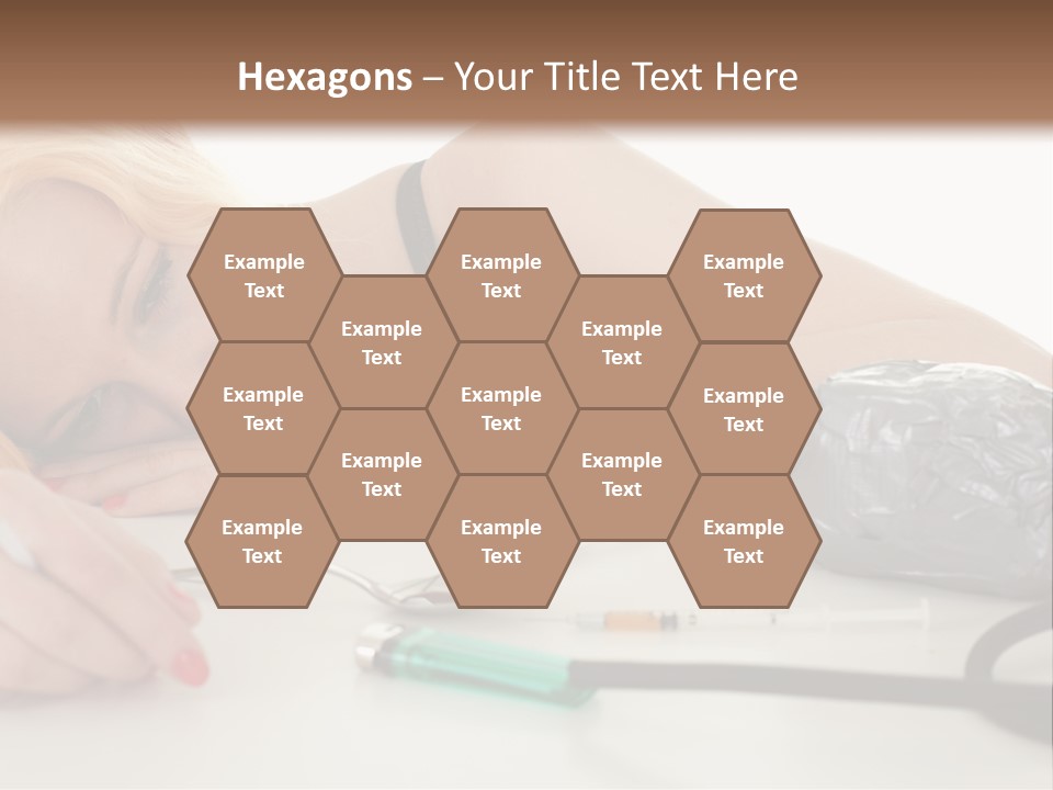 Drug Addict Woman PowerPoint Template