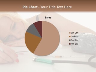 Drug Addict Woman PowerPoint Template