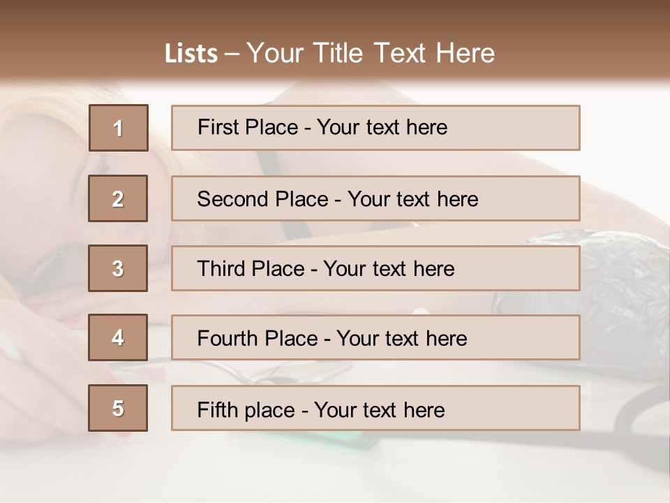 Drug Addict Woman PowerPoint Template
