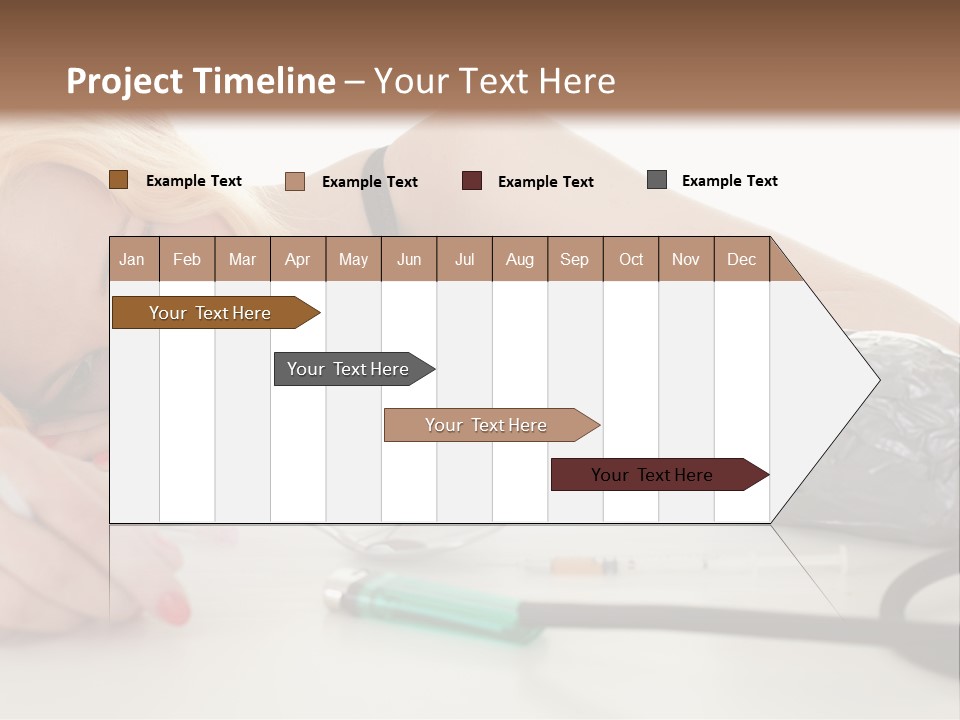 Drug Addict Woman PowerPoint Template