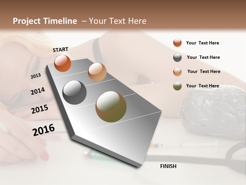 Drug Addict Woman PowerPoint Template