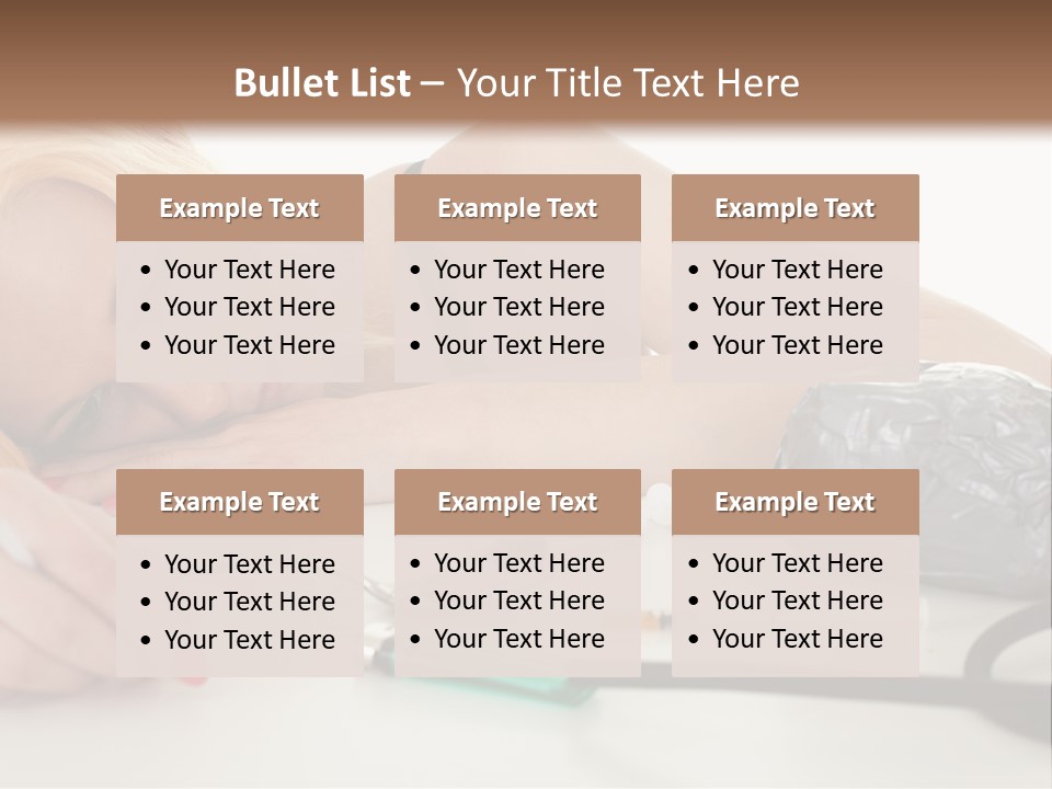 Drug Addict Woman PowerPoint Template