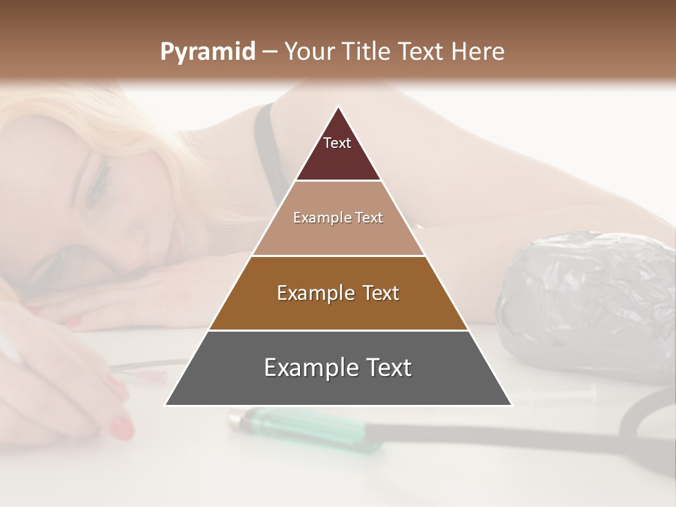 Drug Addict Woman PowerPoint Template