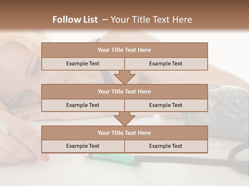 Drug Addict Woman PowerPoint Template