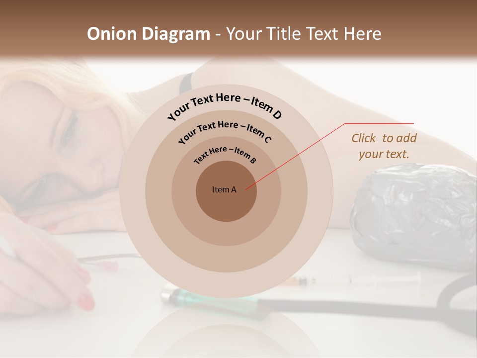 Drug Addict Woman PowerPoint Template