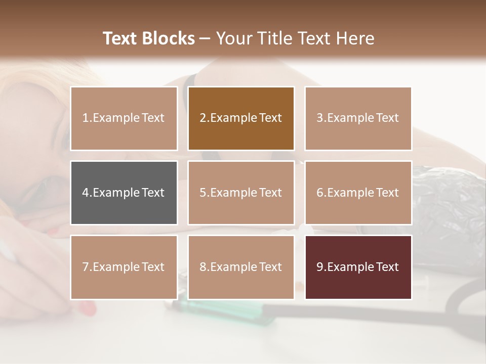 Drug Addict Woman PowerPoint Template