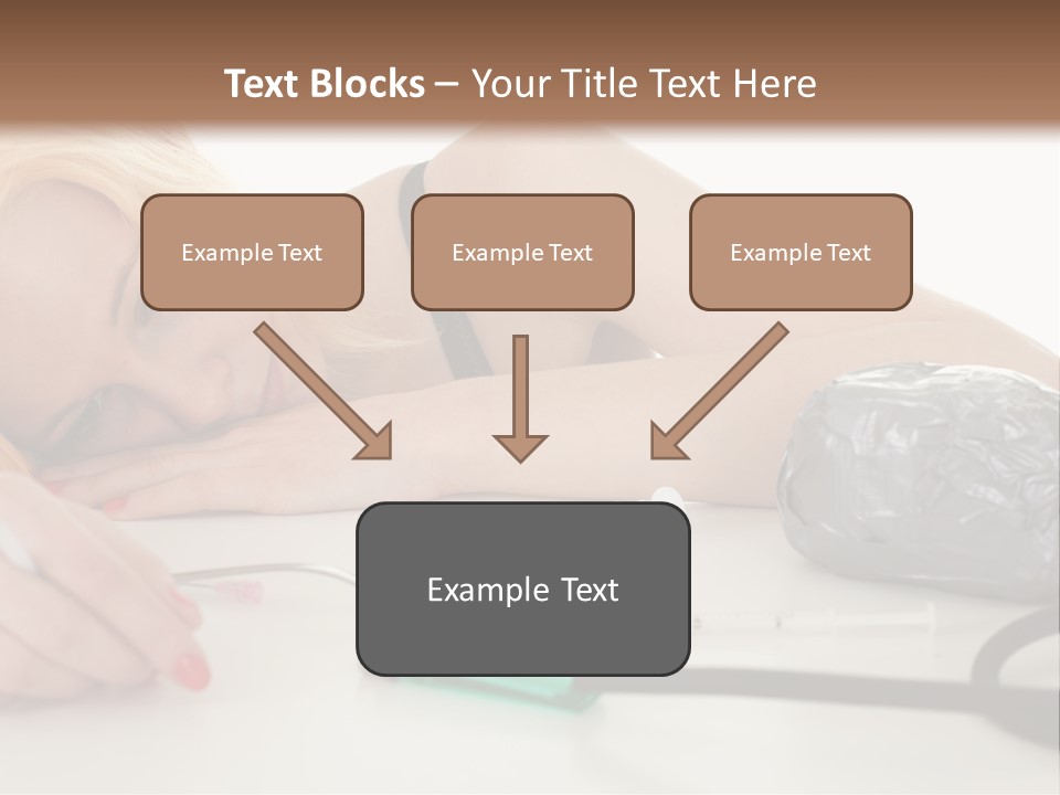 Drug Addict Woman PowerPoint Template
