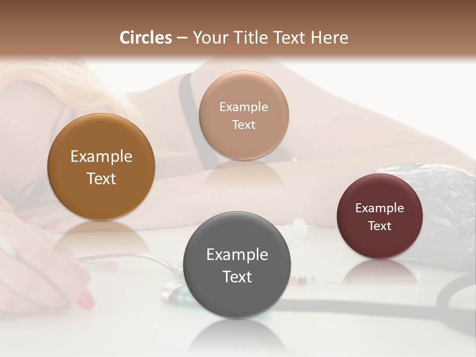 Drug Addict Woman PowerPoint Template
