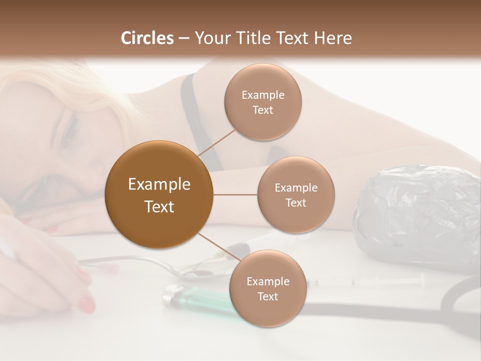Drug Addict Woman PowerPoint Template
