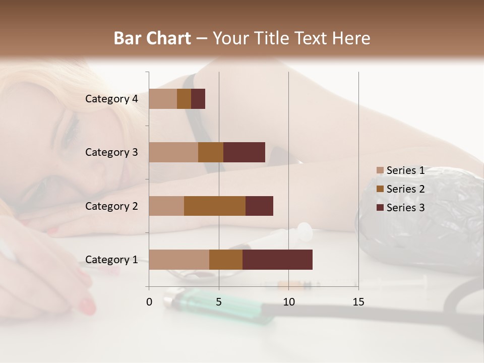 Drug Addict Woman PowerPoint Template