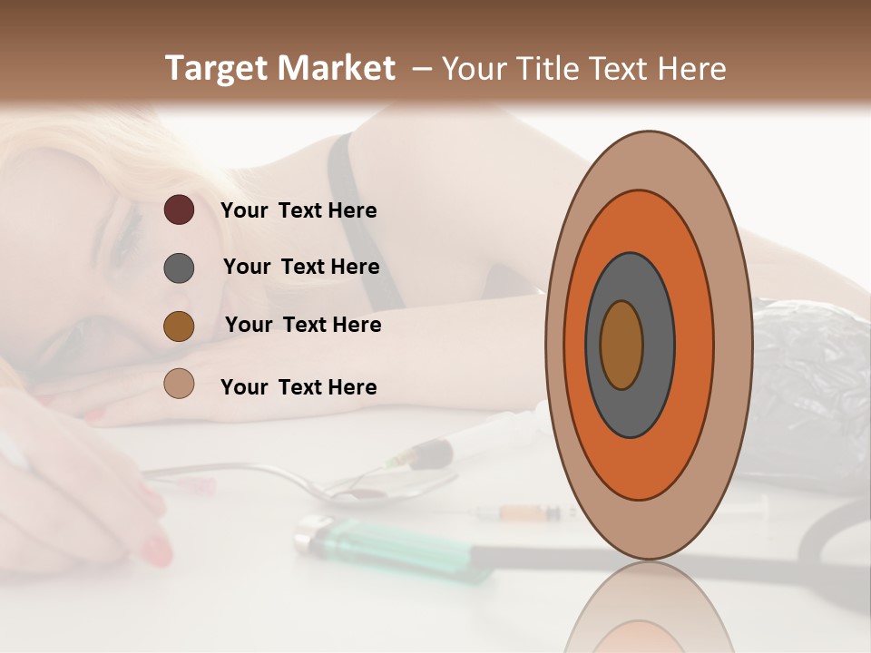 Drug Addict Woman PowerPoint Template