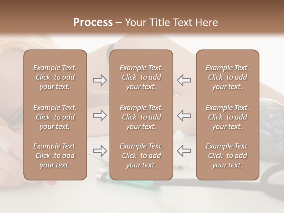 Drug Addict Woman PowerPoint Template