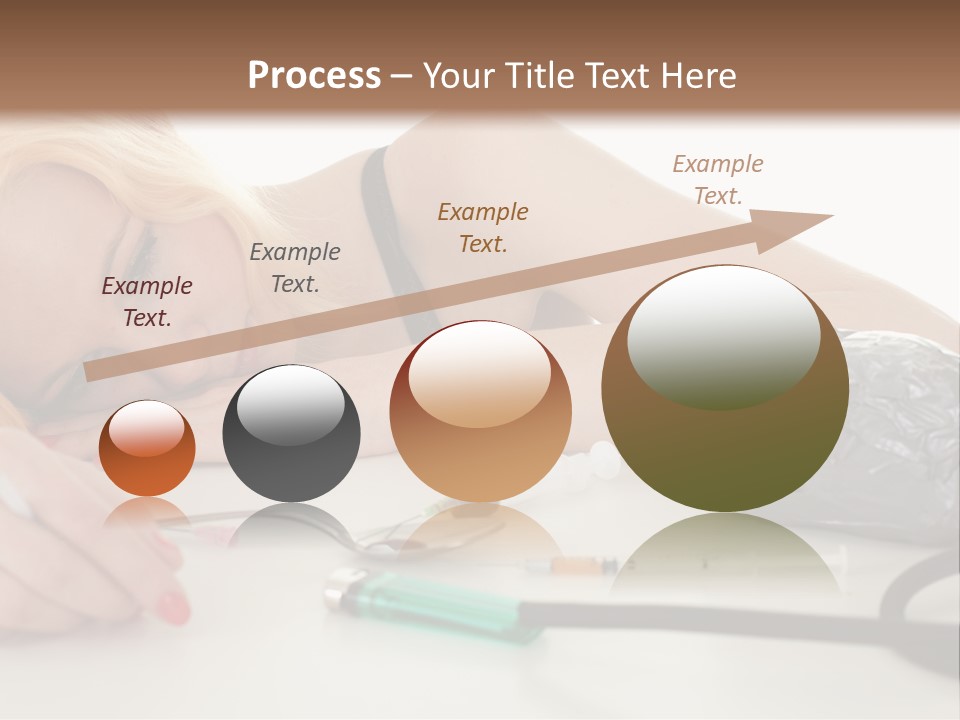 Drug Addict Woman PowerPoint Template