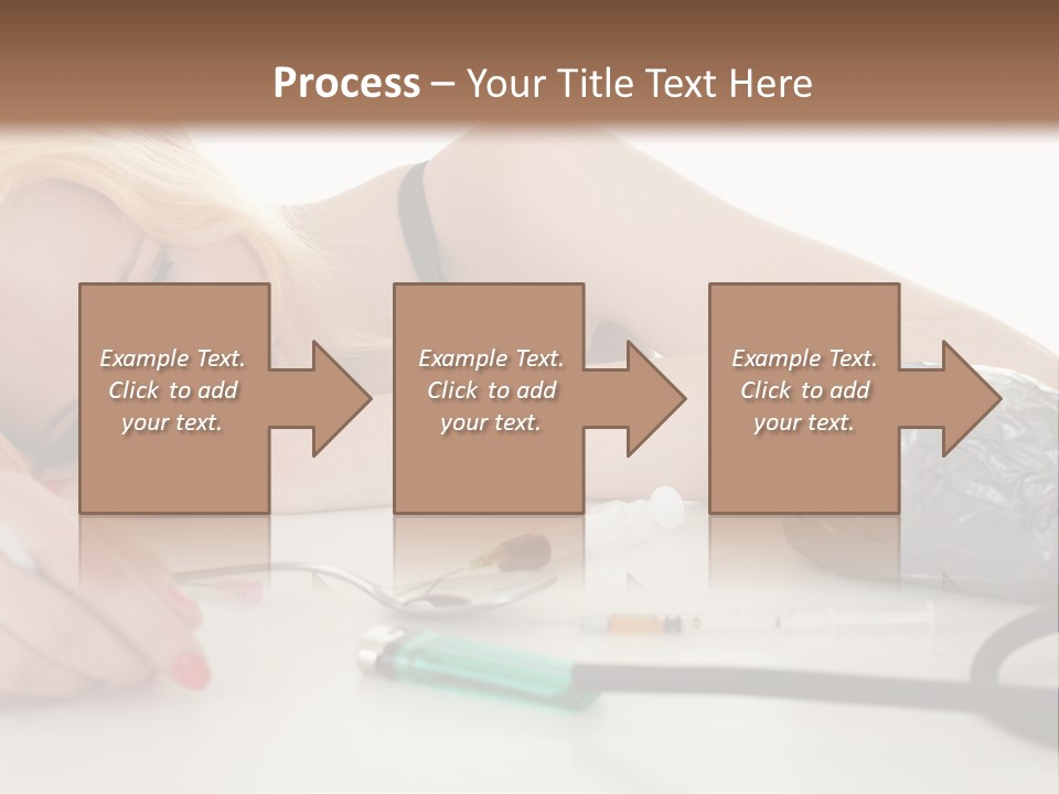 Drug Addict Woman PowerPoint Template