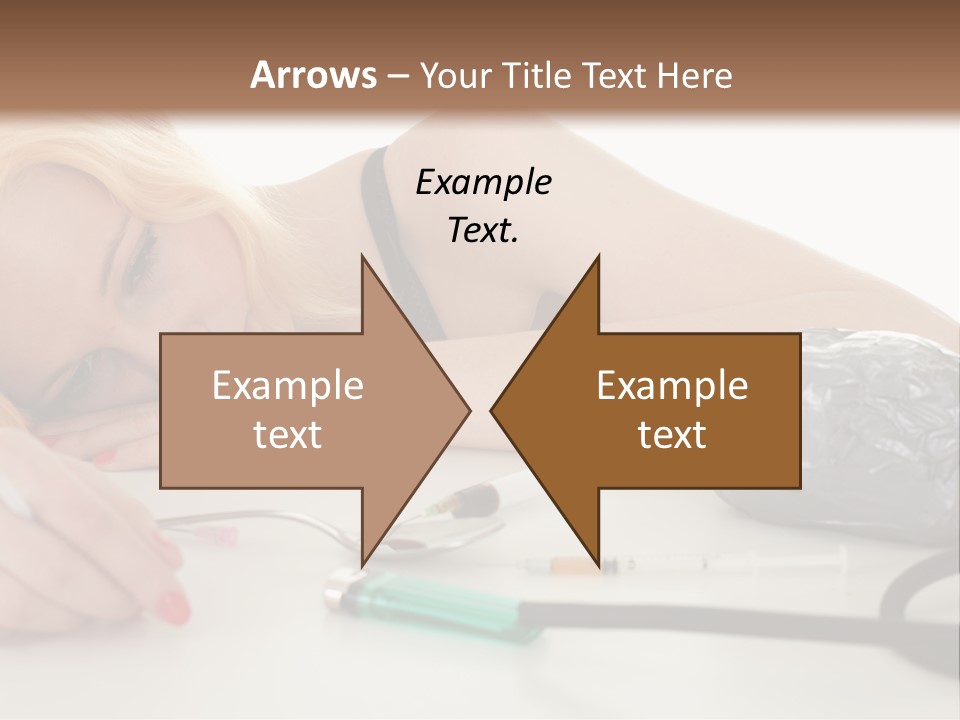 Drug Addict Woman PowerPoint Template