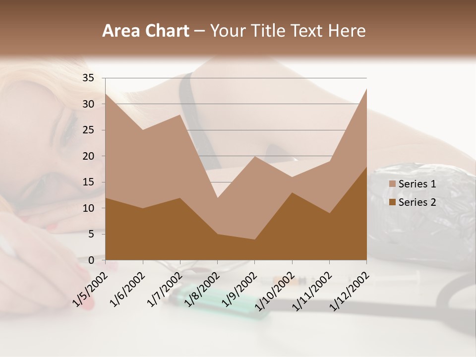 Drug Addict Woman PowerPoint Template