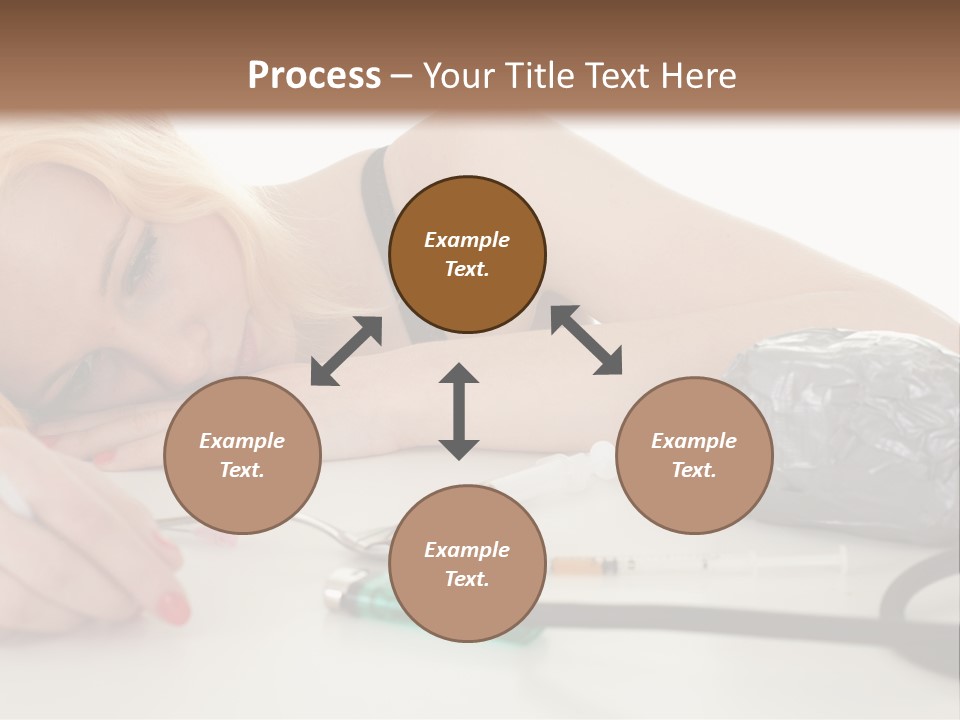 Drug Addict Woman PowerPoint Template