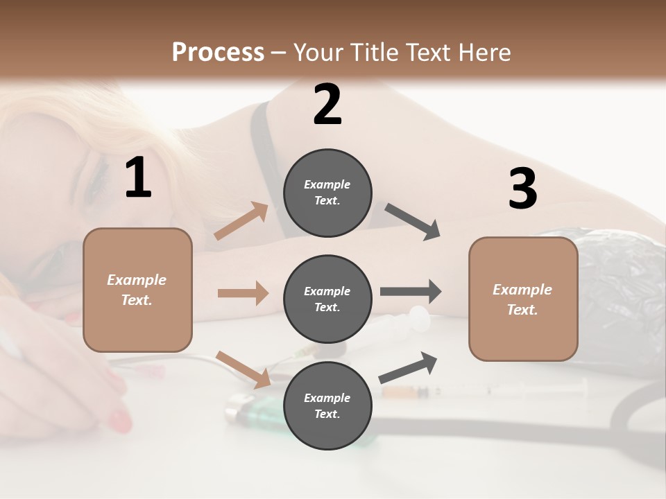 Drug Addict Woman PowerPoint Template