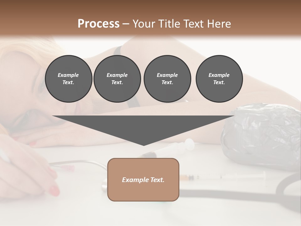 Drug Addict Woman PowerPoint Template