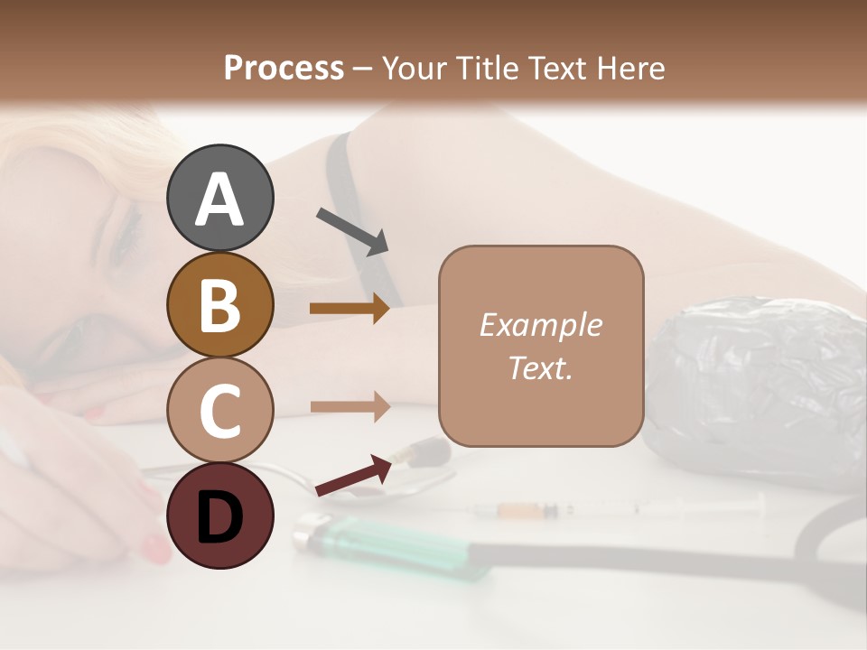 Drug Addict Woman PowerPoint Template
