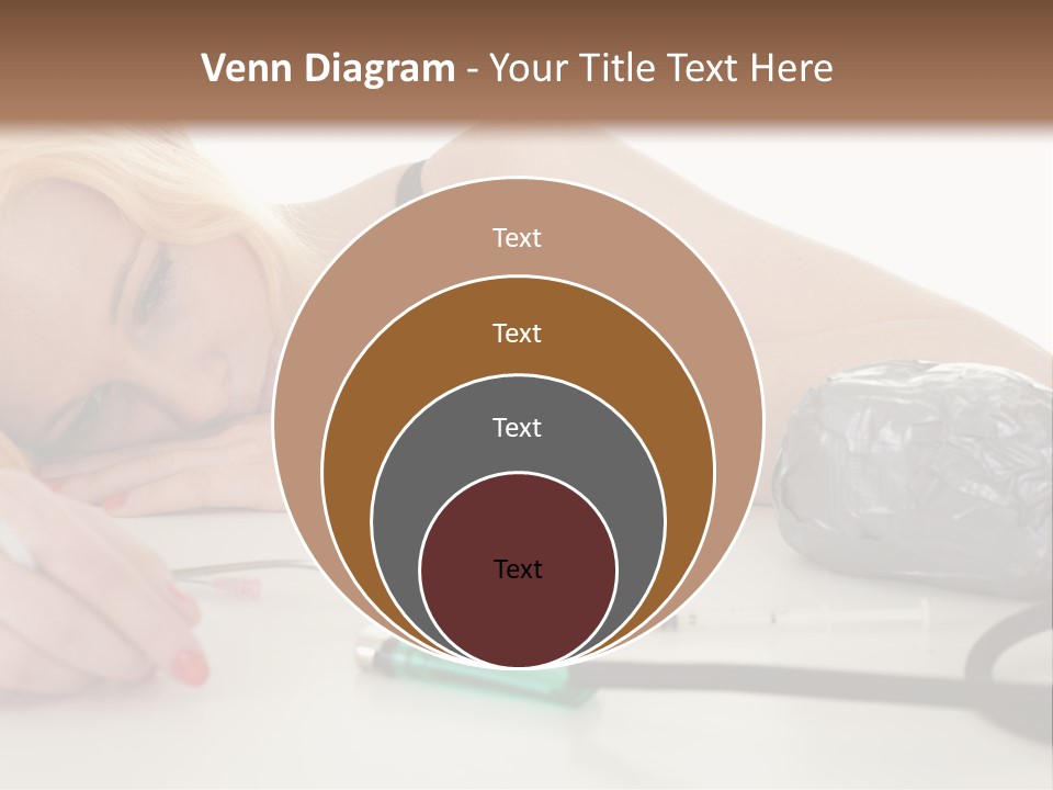 Drug Addict Woman PowerPoint Template