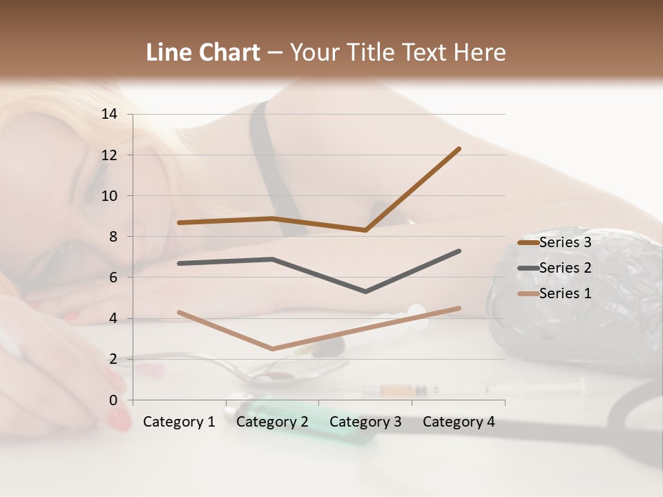Drug Addict Woman PowerPoint Template