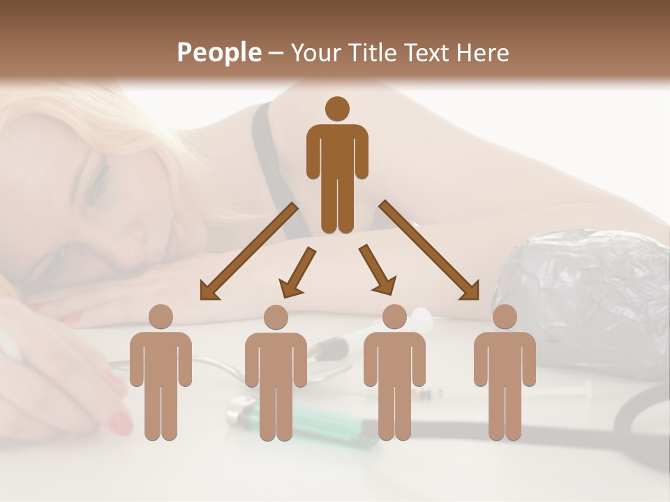Drug Addict Woman PowerPoint Template
