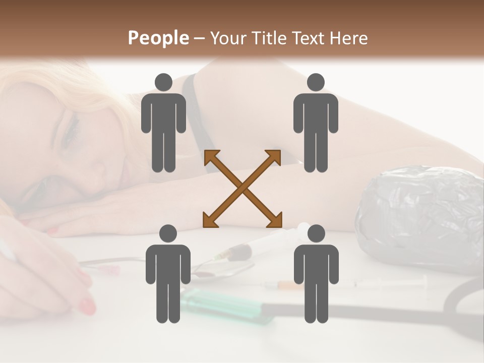 Drug Addict Woman PowerPoint Template