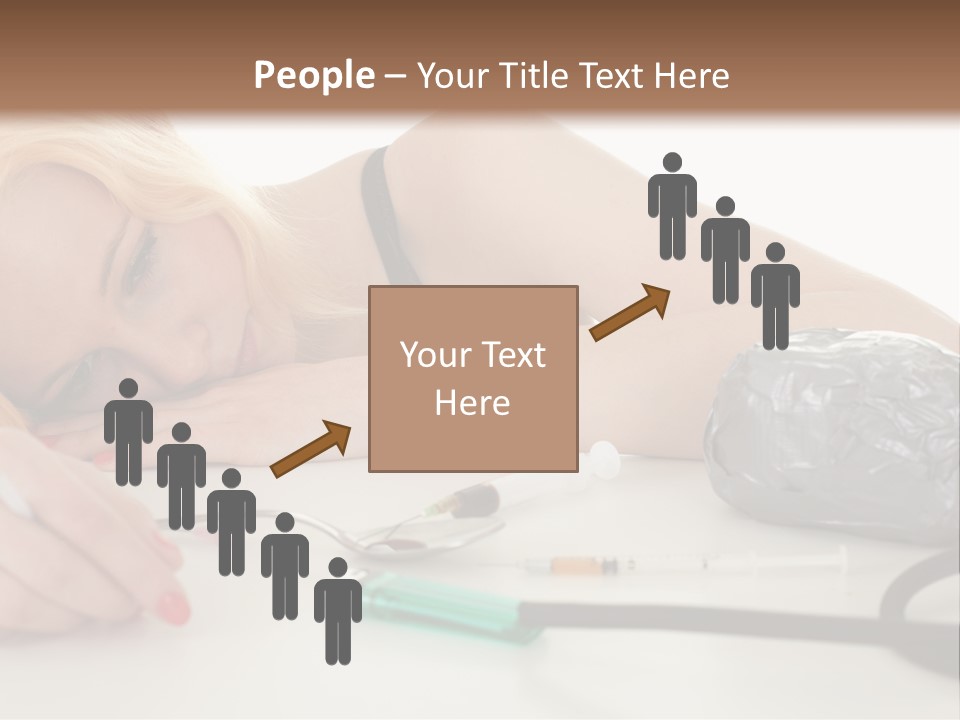Drug Addict Woman PowerPoint Template
