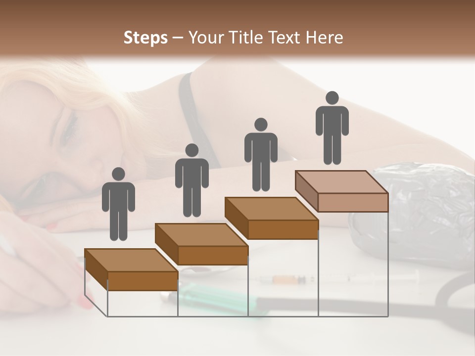 Drug Addict Woman PowerPoint Template